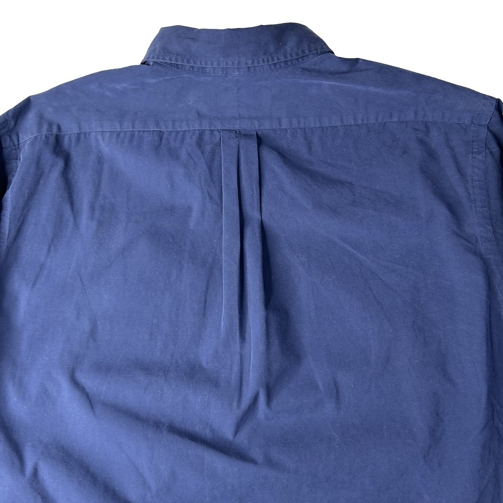 Ralph Lauren Shirt Men's XXL 2XL Slim Fit Navy Blue Button Down Long Sleeve - Picture 4 of 15